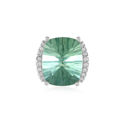 Green Fluorite Silver Pendant