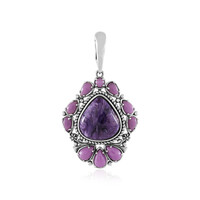 Charoite Silver Pendant (Desert Chic)
