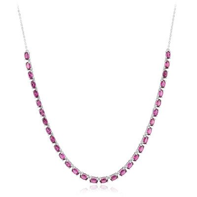 Rhodolite Silver Necklace