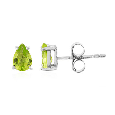 Jilin Peridot Silver Earrings