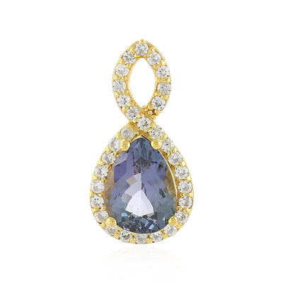 Unheated Tanzanite Silver Pendant
