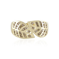 9K I2 Champagne Diamond Gold Ring (de Melo)