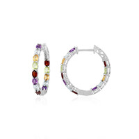 Zambian Amethyst Silver Earrings