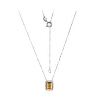 Citrine Silver Necklace
