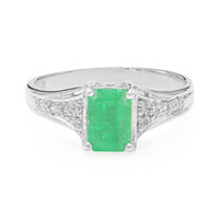 Bahia Emerald Silver Ring