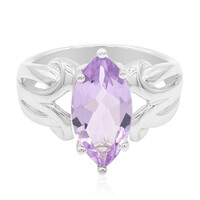 Rose de France Amethyst Silver Ring