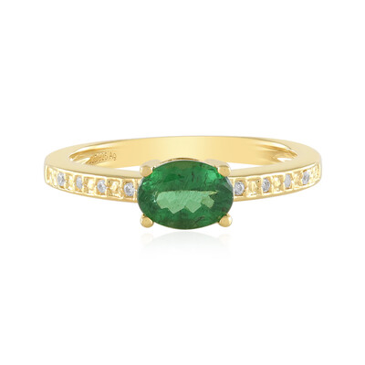 Green apatite Silver Ring
