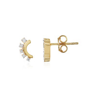 I2 (I) Diamond Silver Earrings
