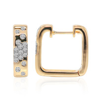 9K SI1 (G) Diamond Gold Earrings