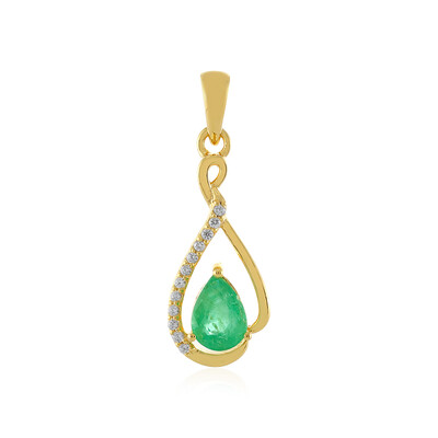 Ethiopian Emerald Silver Pendant