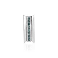 9K I1 Blue Diamond Gold Pendant