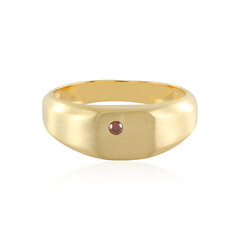 I3 Red Diamond Silver Ring