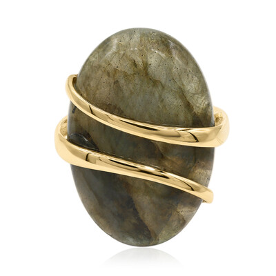9K Labradorite Gold Ring