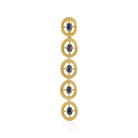 Blue Star Sapphire Silver Pendant