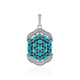 Sleeping Beauty Turquoise Silver Pendant