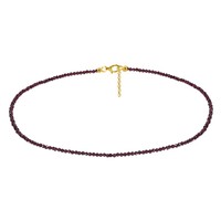 Indian Garnet Silver Necklace