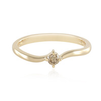 9K SI1 Brown Diamond Gold Ring