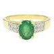 Bahia Emerald Silver Ring