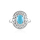 Sleeping Beauty Turquoise Silver Ring