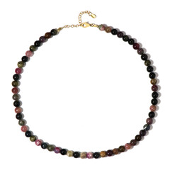 Fancy Tourmaline Silver Necklace