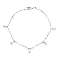 I2 (I) Diamond Silver Bracelet