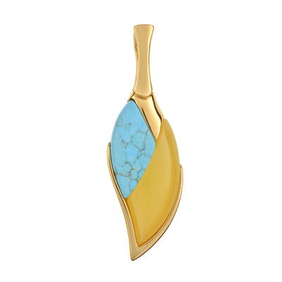Milky Baltic Amber Silver Pendant (dagen)