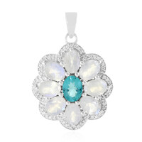 Blue Apatite Silver Pendant