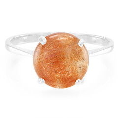 Sunstone Silver Ring