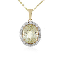 9K Canary Kunzite Gold Necklace