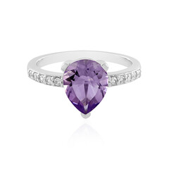 Rose de France Amethyst Silver Ring