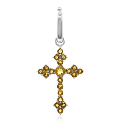 Citrine Silver Pendant