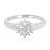 Padparadscha Sapphire Silver Ring