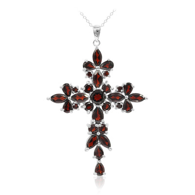 Garnet Silver Necklace
