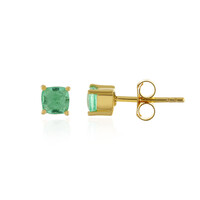 Ethiopian Emerald Silver Earrings