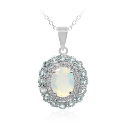 Welo Opal Silver Necklace