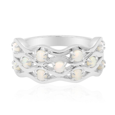 Australian Opal Silver Ring