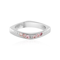 Nigerian Pink Tourmaline Silver Ring (de Melo)