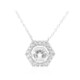 White Topaz Silver Necklace