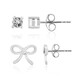 White Topaz Silver Earrings