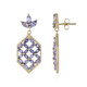 Tanzanite Silver Earrings