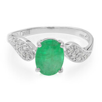 Bahia Emerald Silver Ring