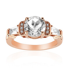 White Topaz Silver Ring