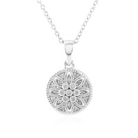 I2 (J) Diamond Silver Necklace
