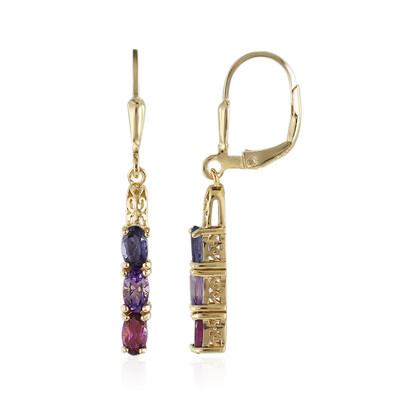 Iolite Silver Earrings