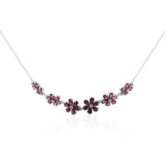 Rhodolite Silver Necklace