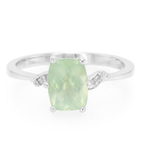 Prehnite Silver Ring