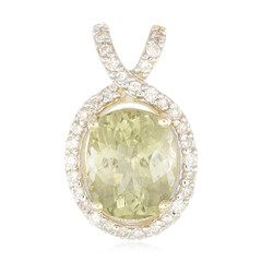 9K Cuprian Tourmaline Gold Pendant