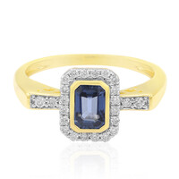 9K Ceylon Sapphire Gold Ring