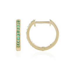 Ethiopian Emerald Silver Earrings