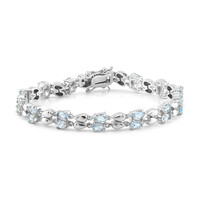 Sky Blue Topaz Silver Bracelet